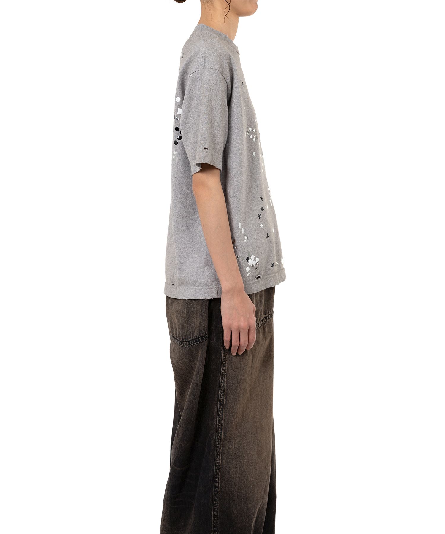 Embellished Distressed T-Shirt