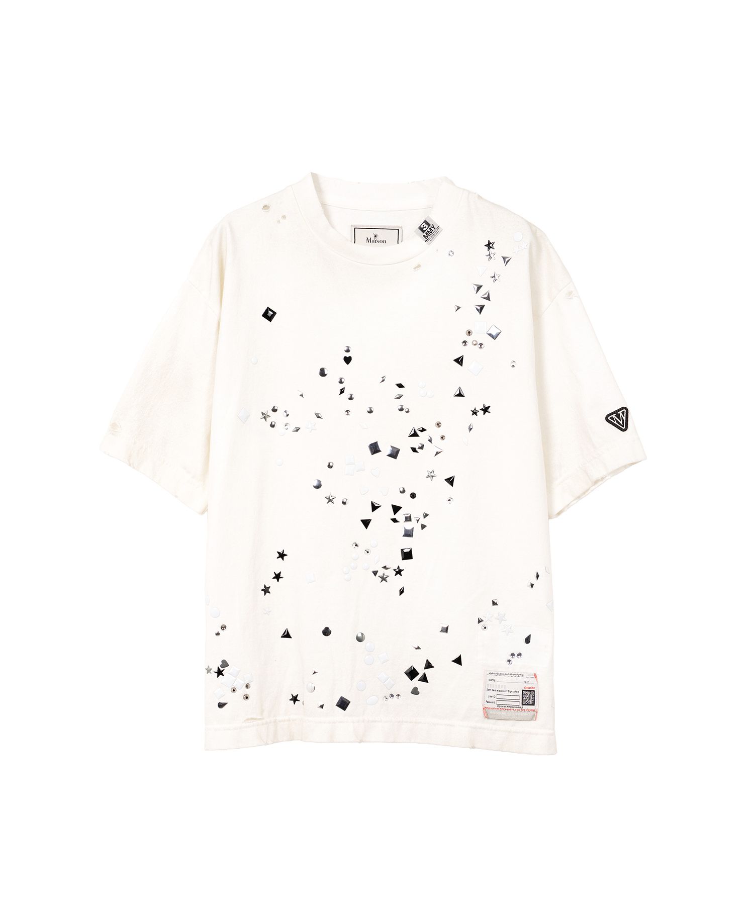 Embellished Distressed T-Shirt