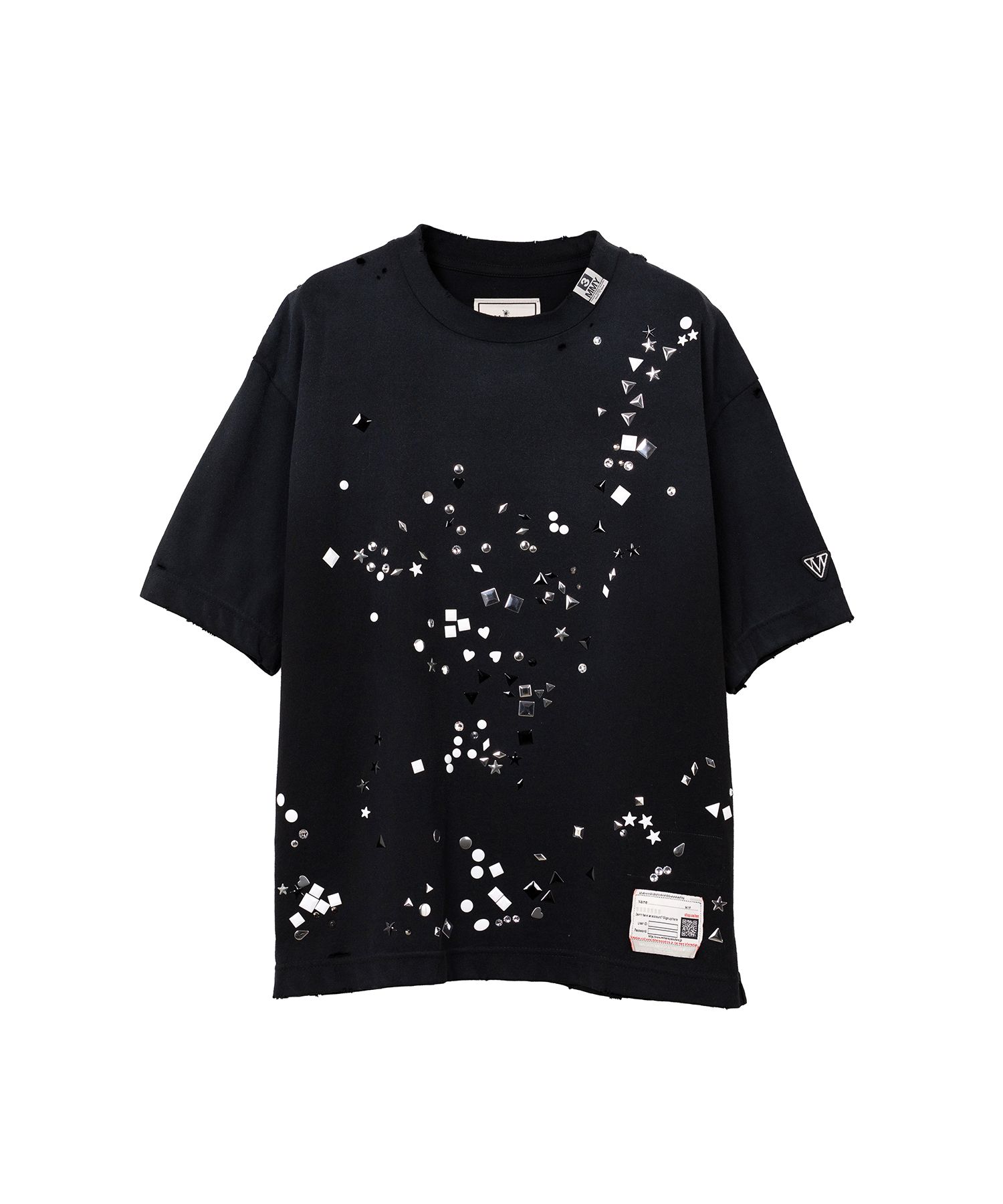 【MIHARA YASUHIRO】Embellished Distressed Tシャツ 全３色 Maison MIHARA YASUHIRO ONLINE STORE（メゾンミハラヤスヒロ