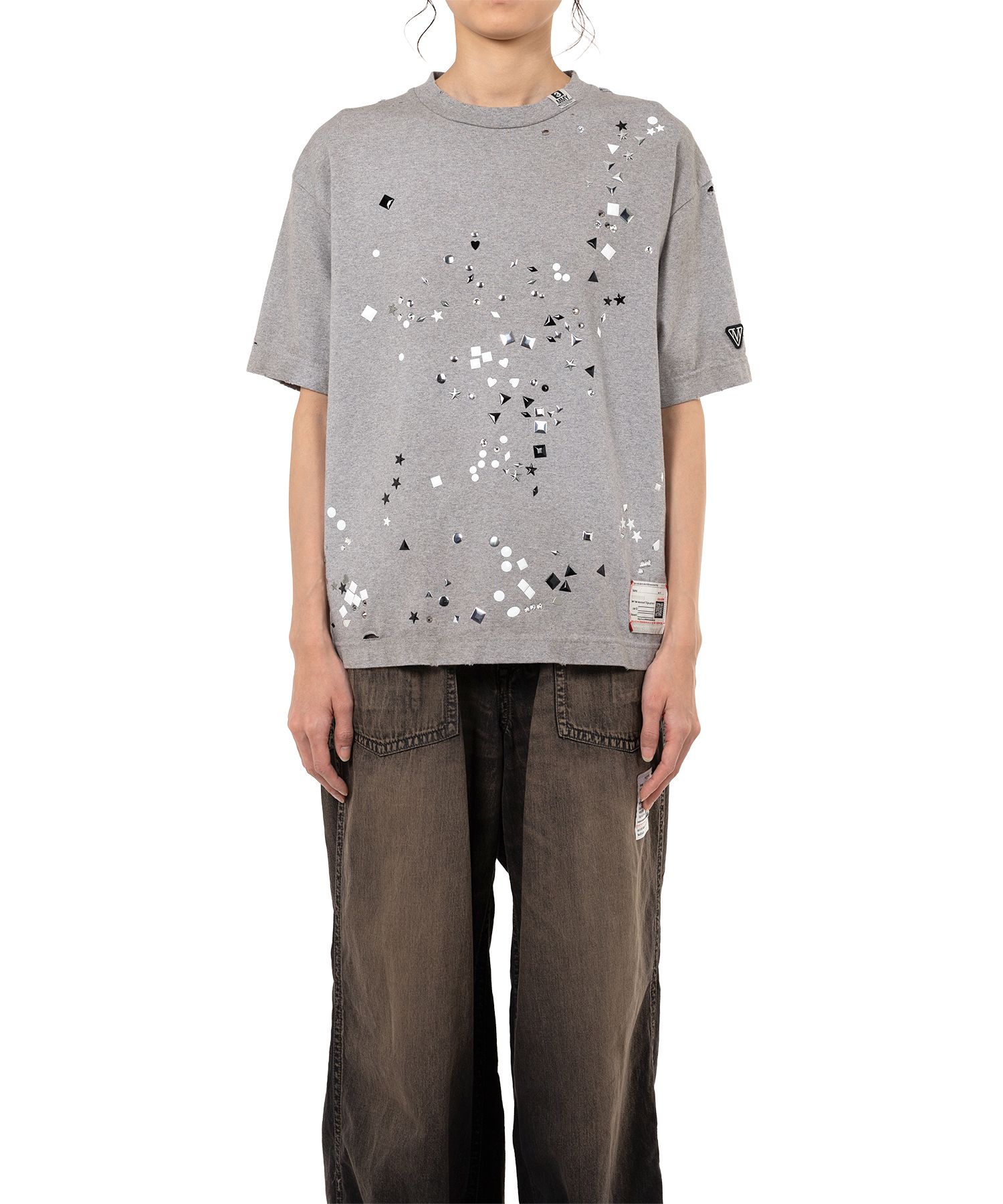 tシャツ 「MIHARA YASUHIRO/ミハラヤスヒロ」EMBELLISHED DISTRESSED TEE/エンベリッシュドディストレストTシャ Maison MIHARA YASUHIRO（メゾンミハラヤスヒロ）の「【MIHARA