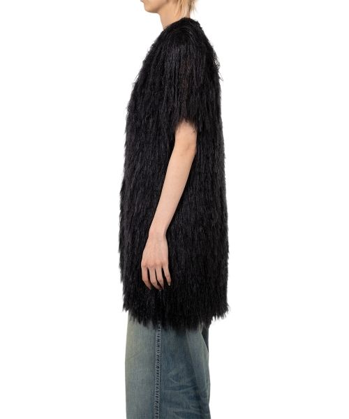Shaggy Fringe Knit Vest