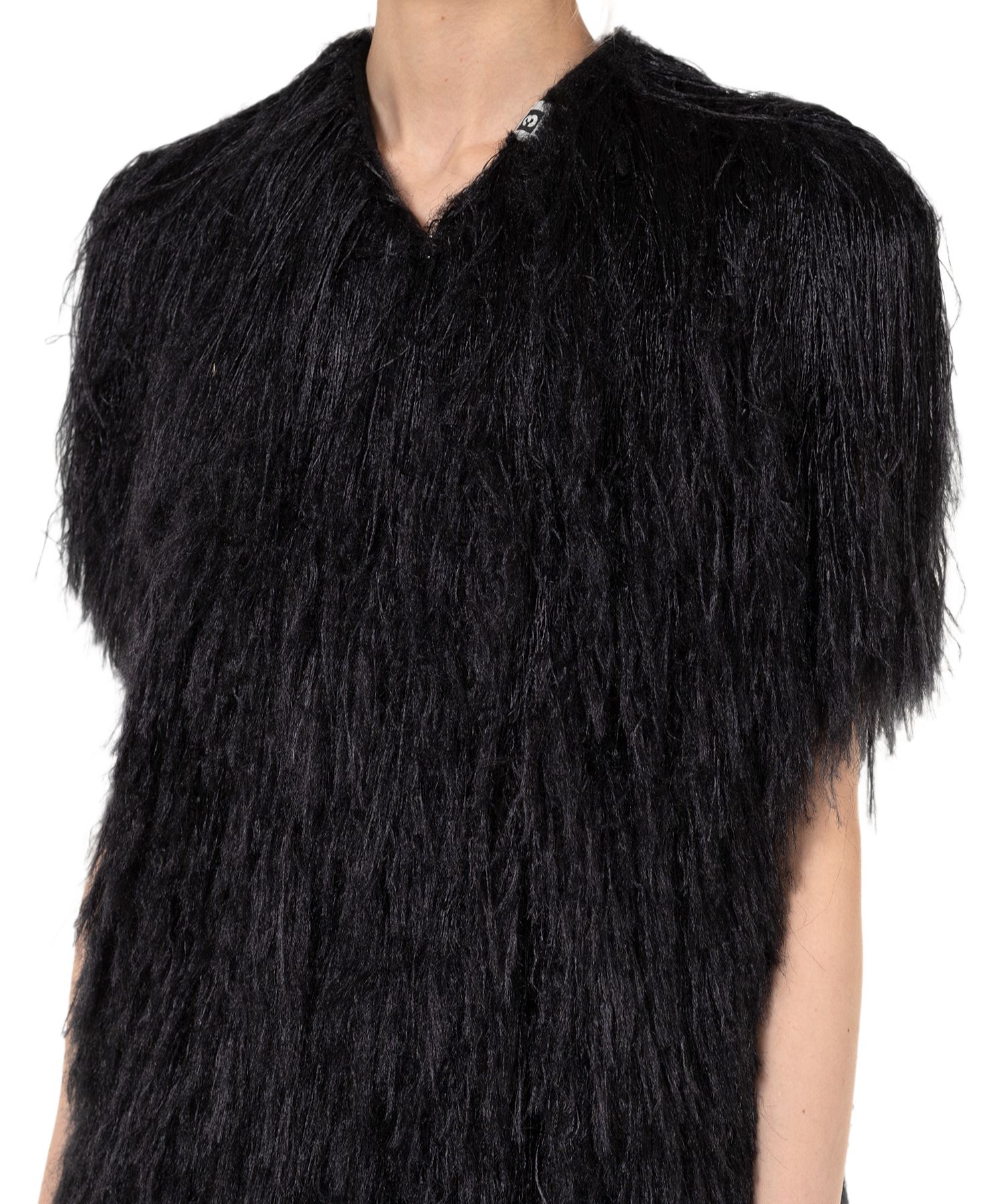 Shaggy Fringe Knit Vest