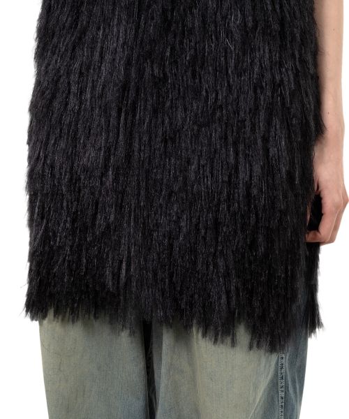 Shaggy Fringe Knit Vest