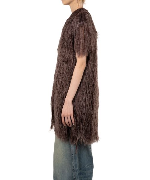 Shaggy Fringe Knit Vest