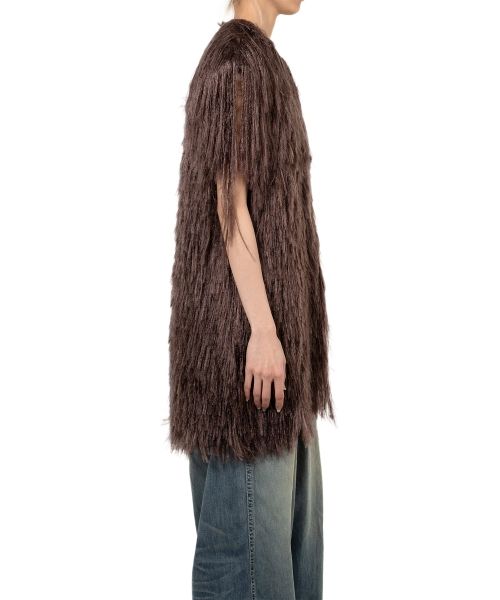 Shaggy Fringe Knit Vest