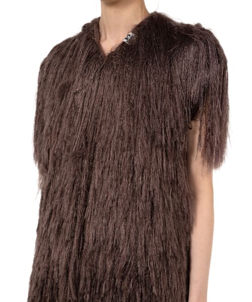 Shaggy Fringe Knit Vest