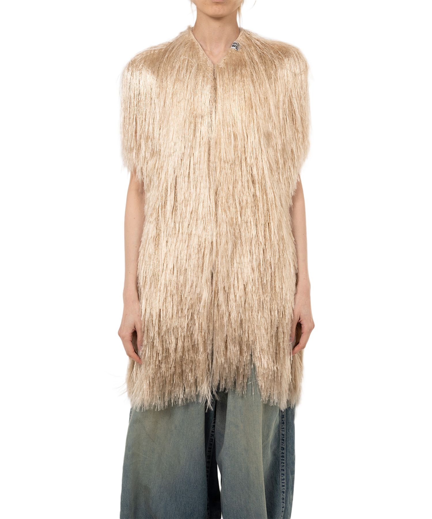 Shaggy Fringe Knit Vest