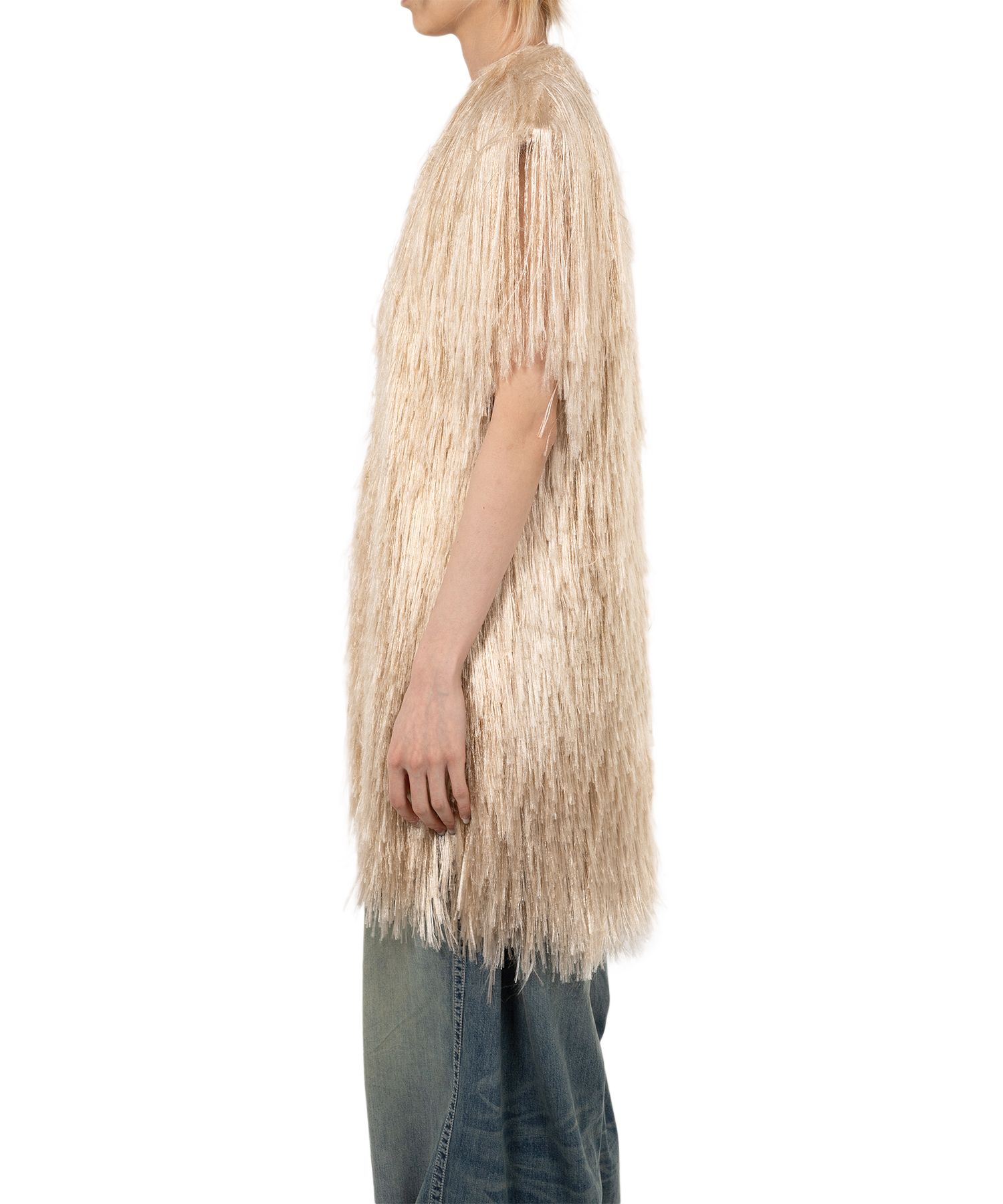 Shaggy Fringe Knit Vest
