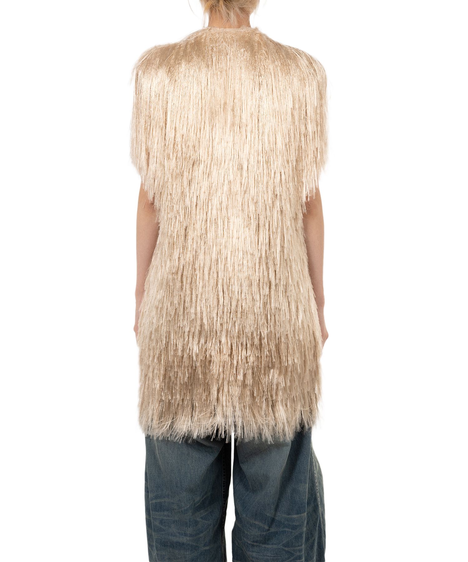 Shaggy Fringe Knit Vest