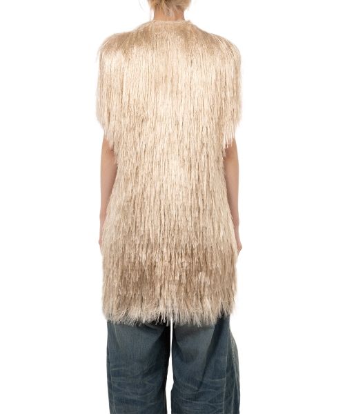 Shaggy Fringe Knit Vest