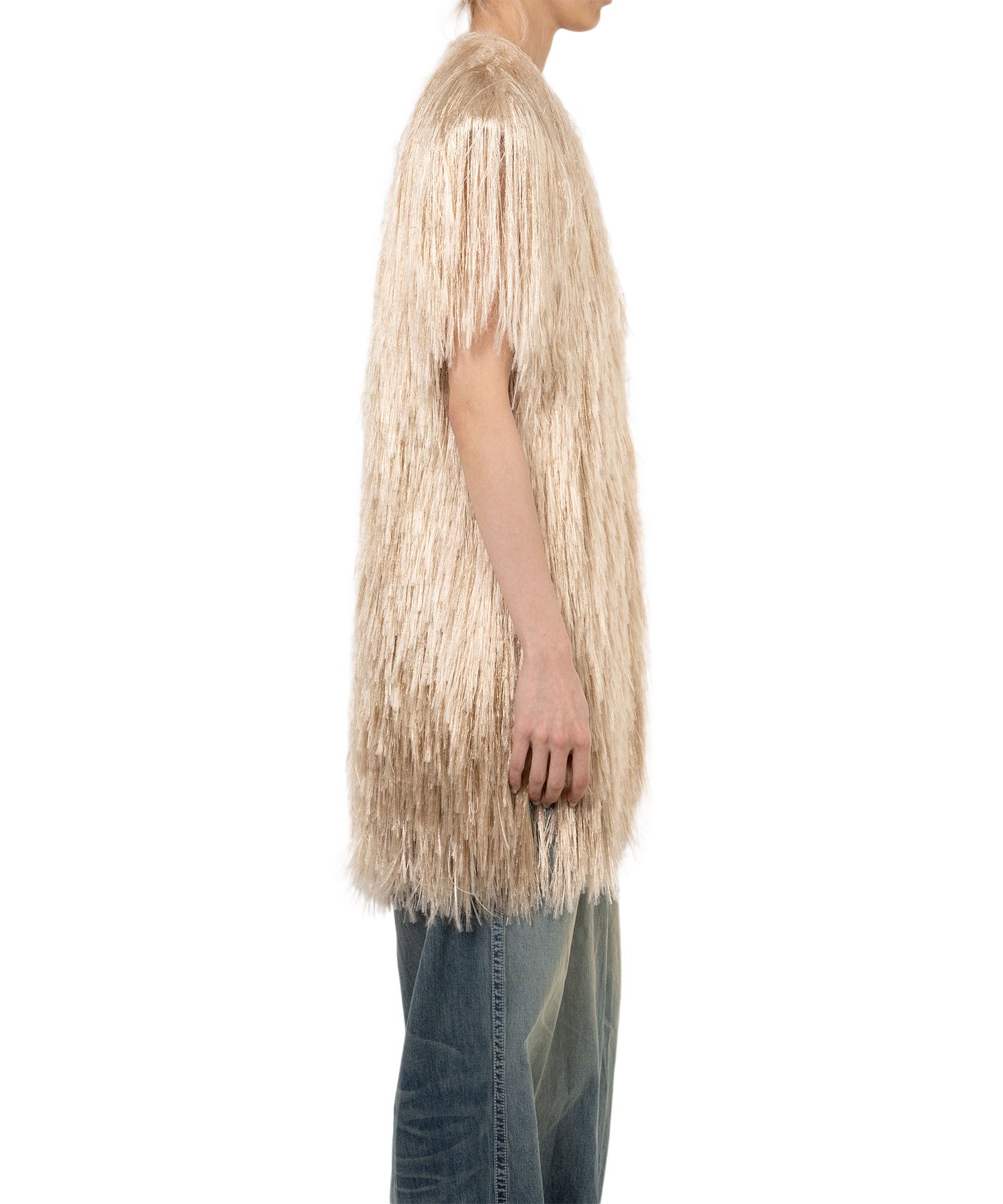 Shaggy Fringe Knit Vest