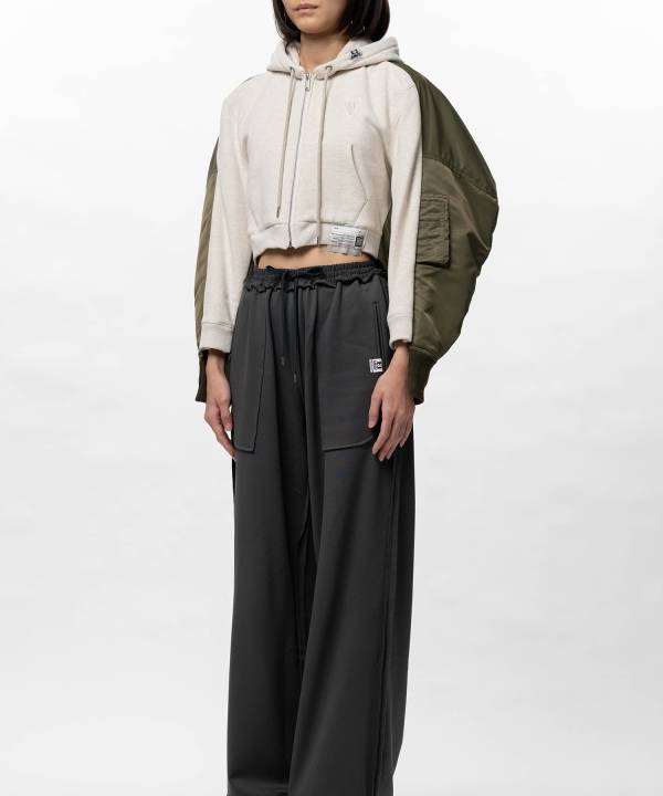 Front Back Combined Hooded Jacket