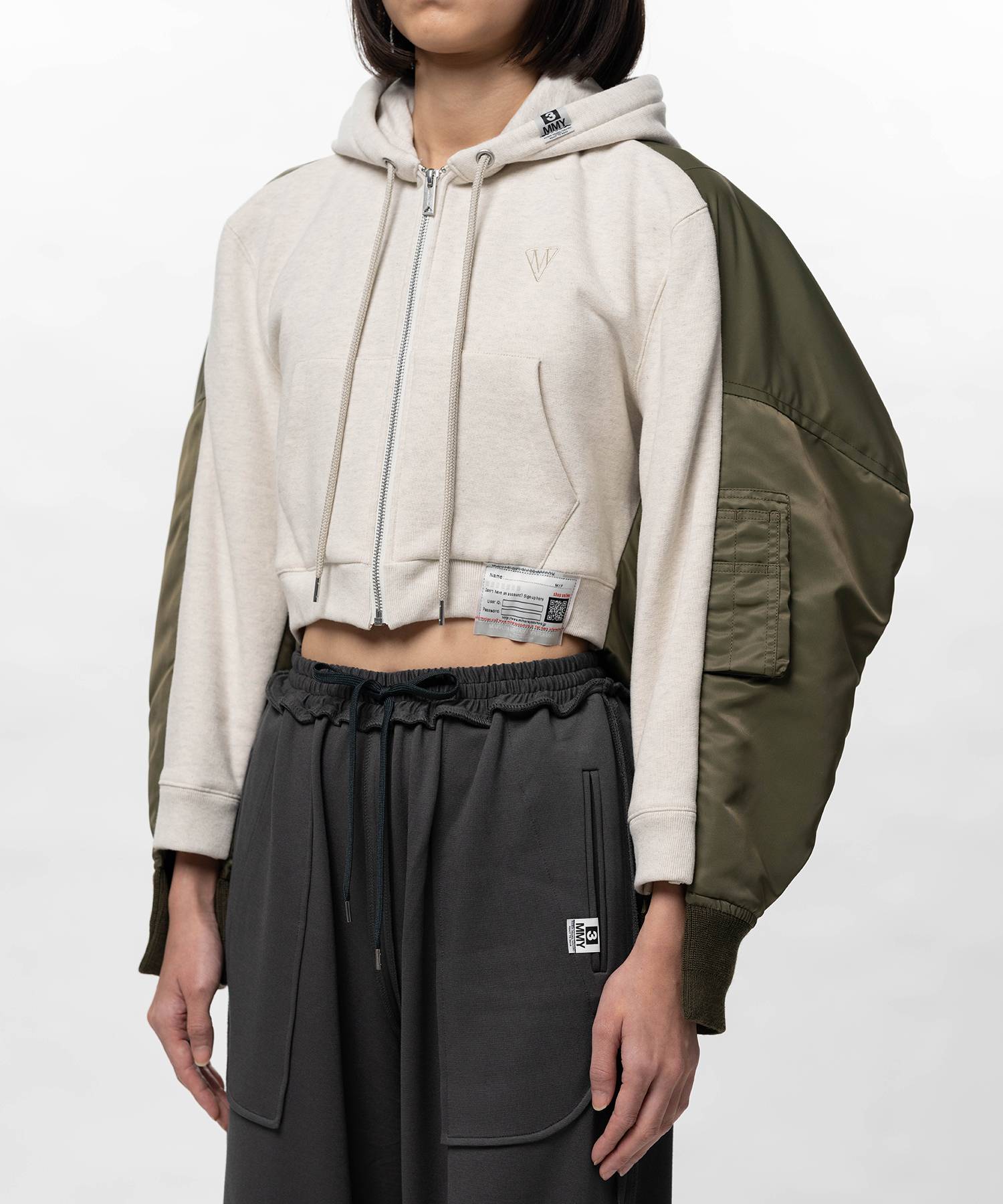 Front Back Combined Hooded Jacket