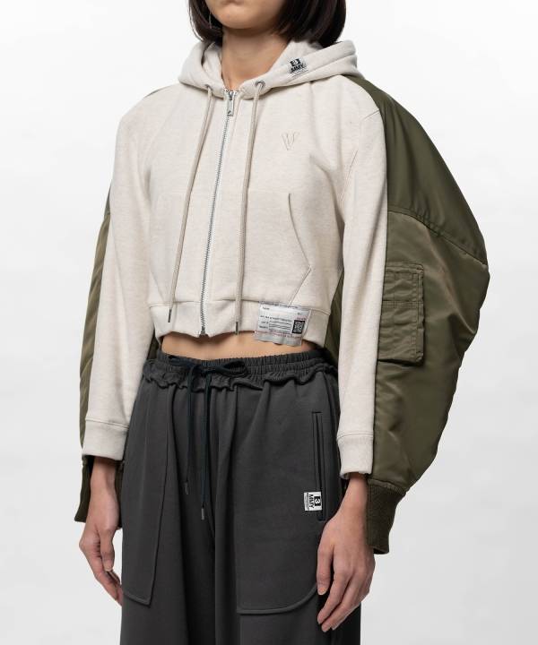 Front Back Combined Hooded Jacket