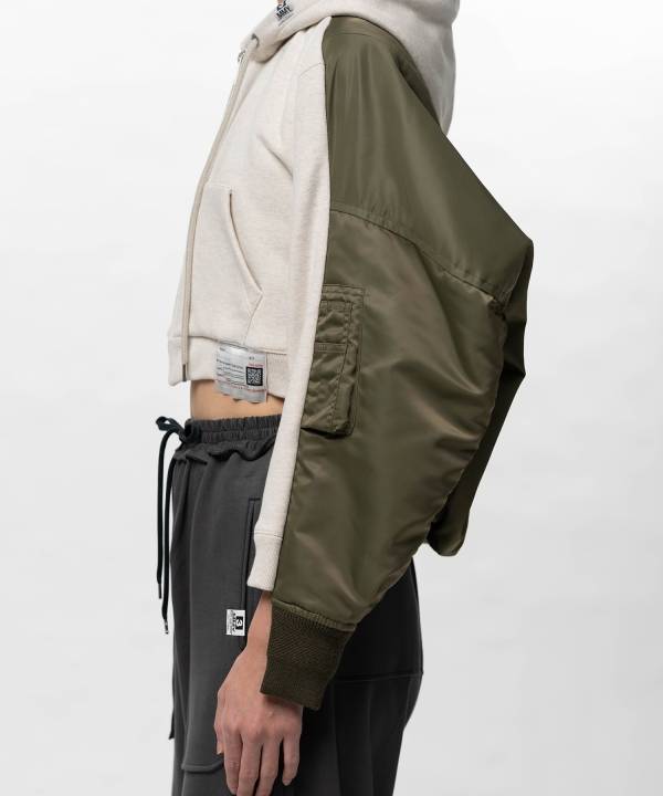 Front Back Combined Hooded Jacket