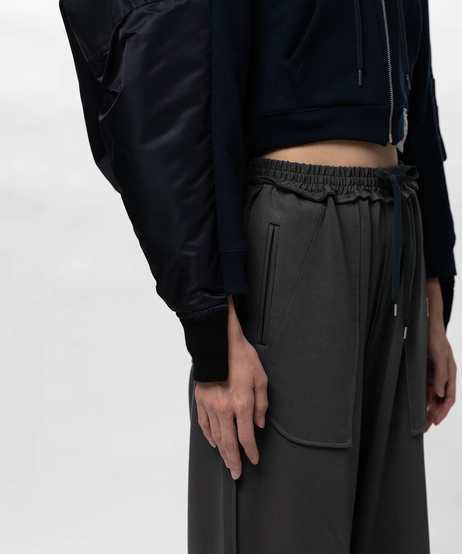 Front Back Combined Hooded Jacket