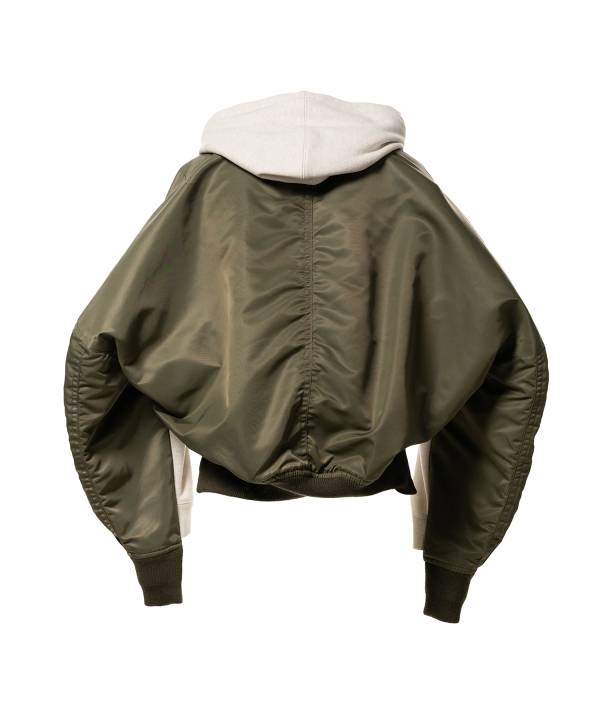 Front Back Combined Hooded Jacket