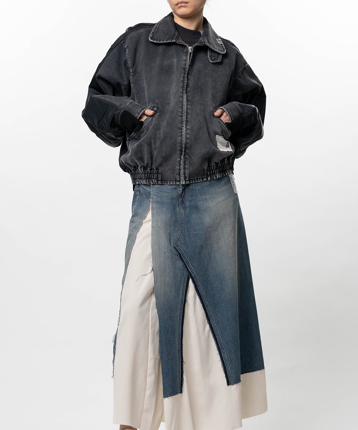 Front Back Combined Zip-up Jacket