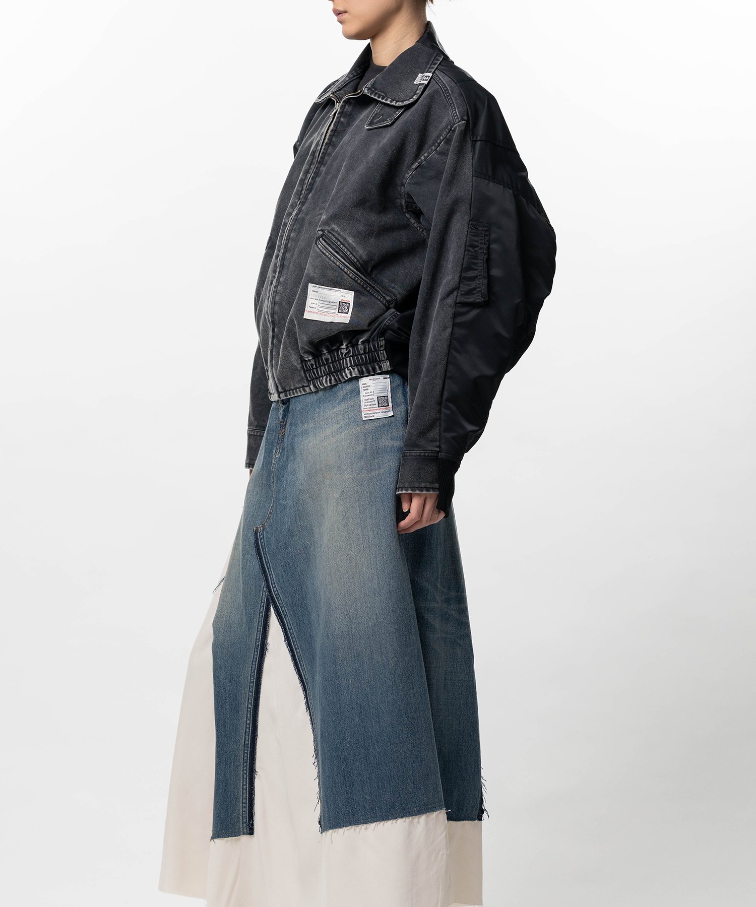 Front Back Combined Zip-up Jacket