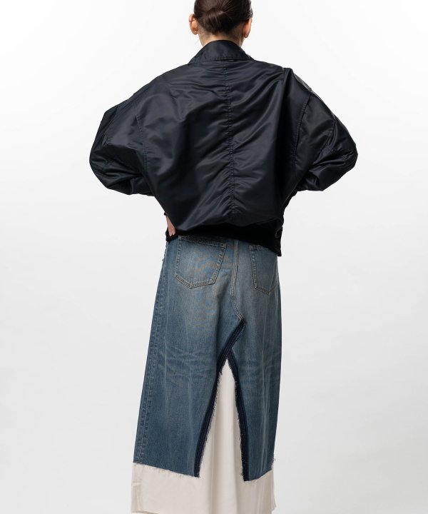 Front Back Combined Zip-up Jacket