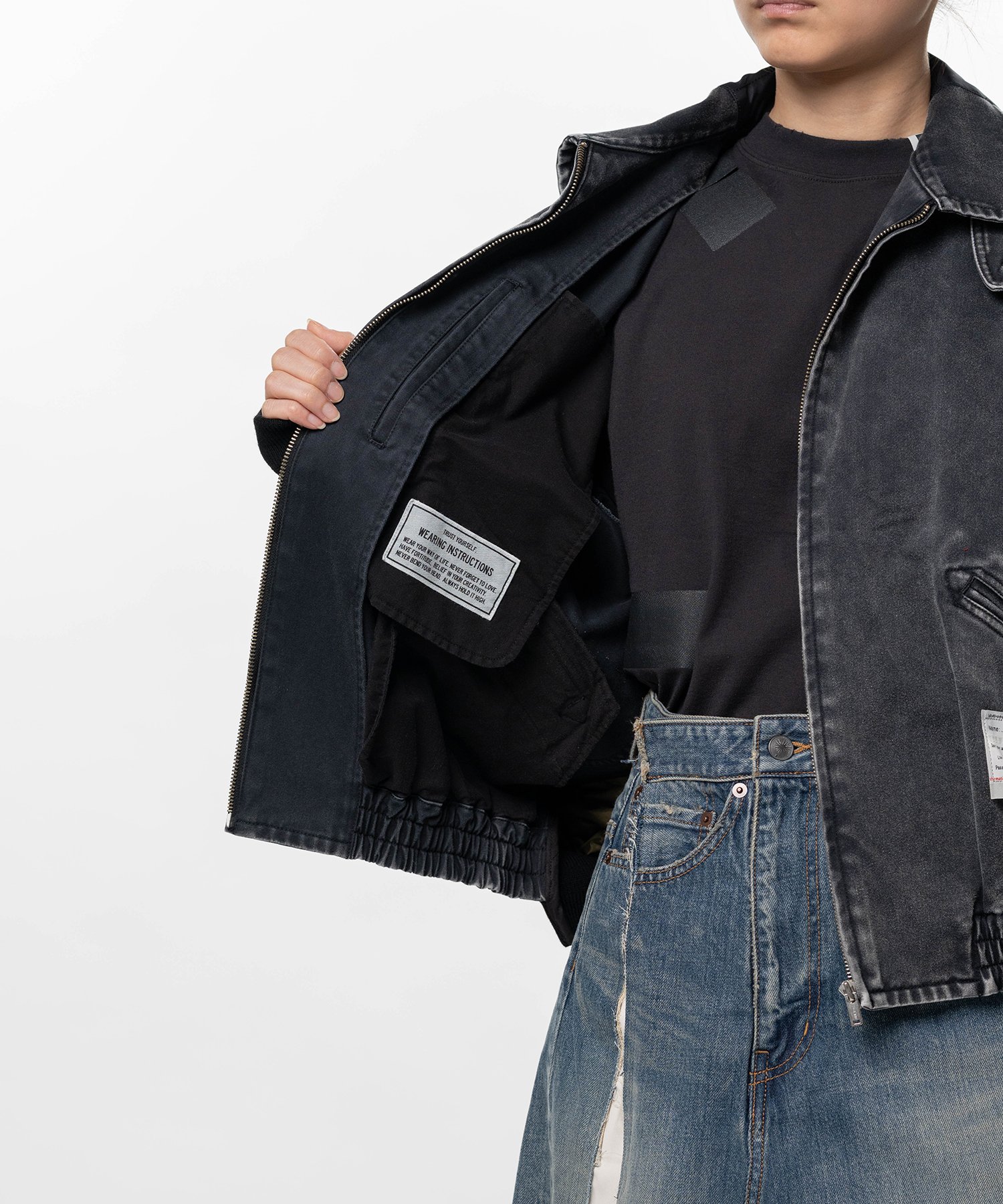 Front Back Combined Zip-up Jacket