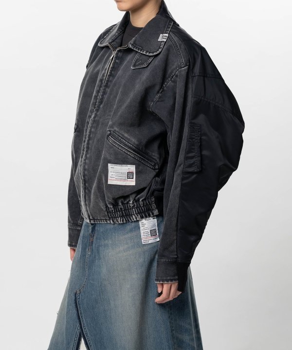 Front Back Combined Zip-up Jacket