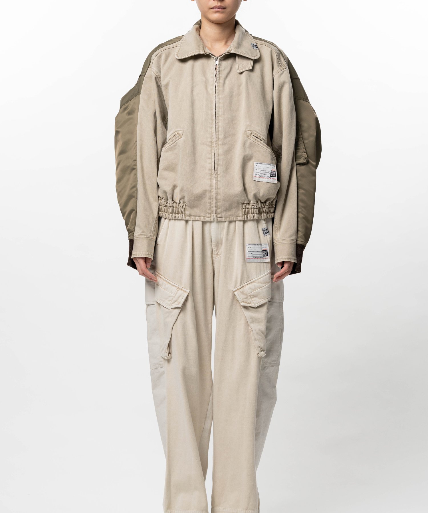 Front Back Combined Zip-up Jacket