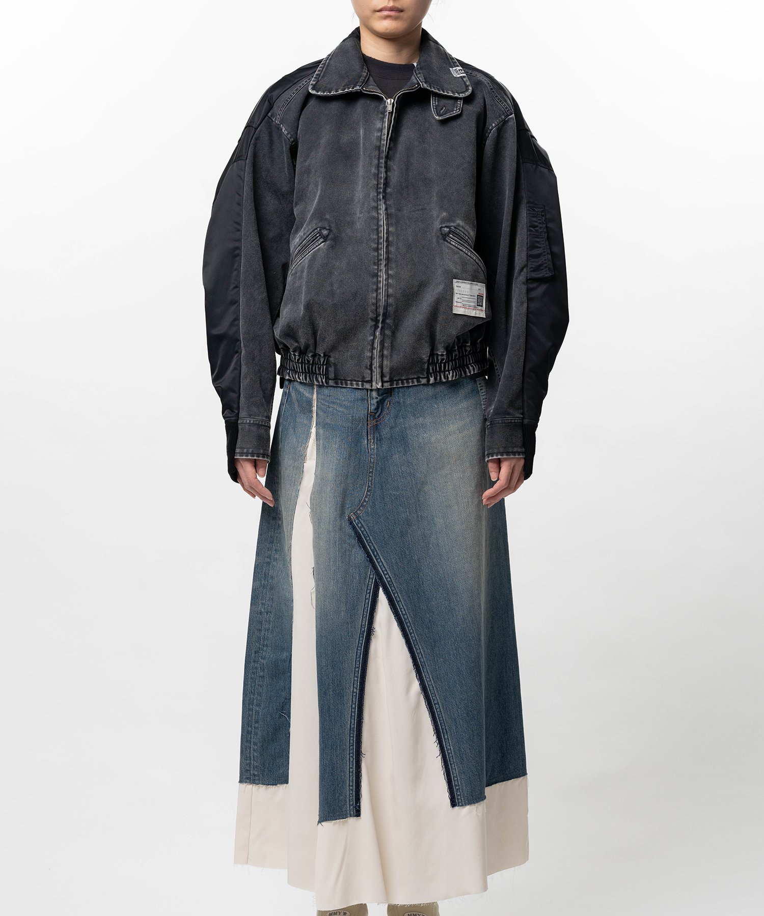 Front Back Combined Zip-up Jacket