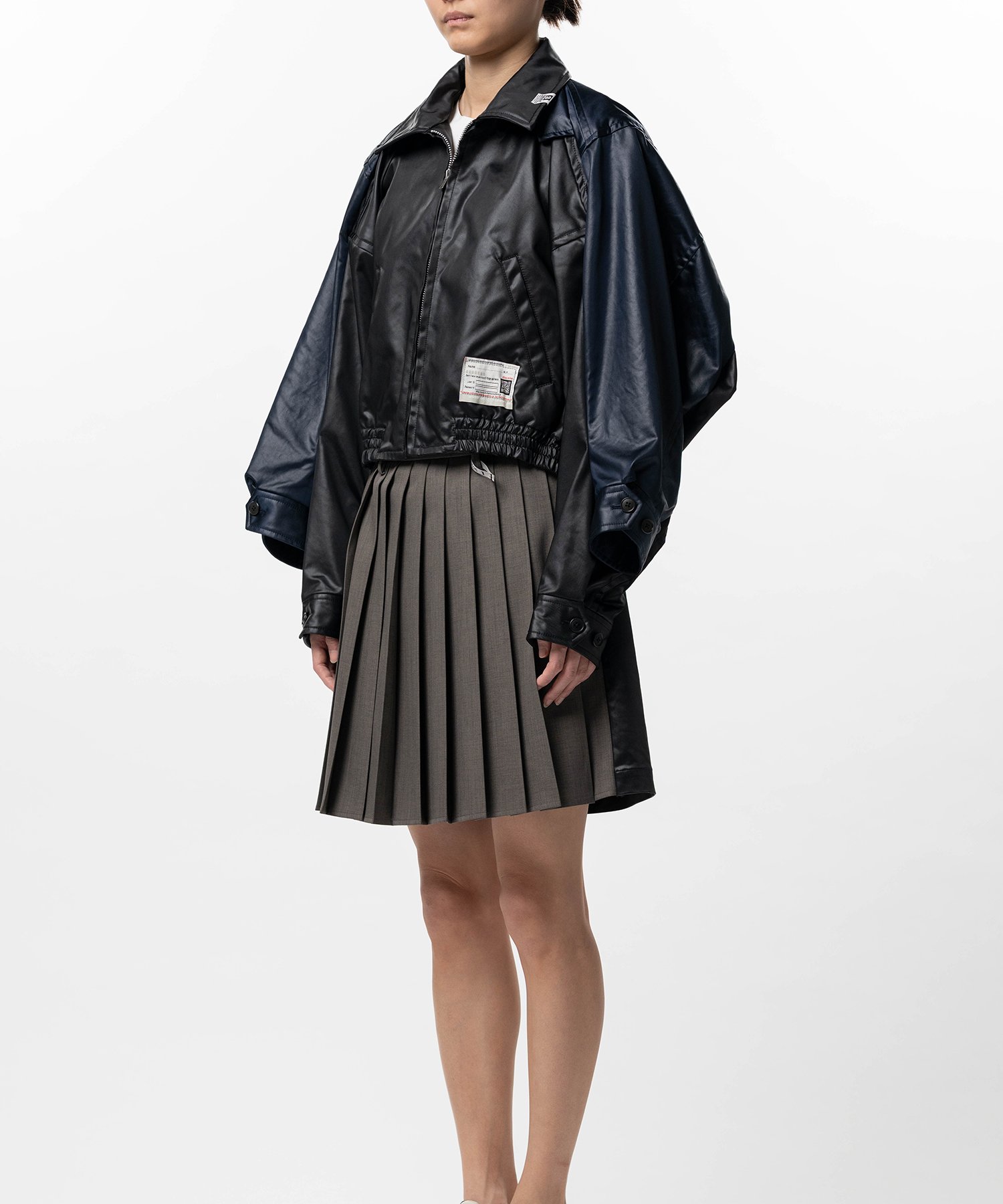 Double Sleeve Zip-up Jacket