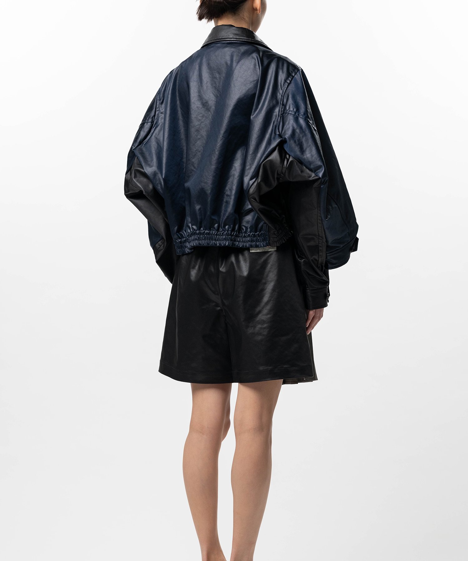 Double Sleeve Zip-up Jacket