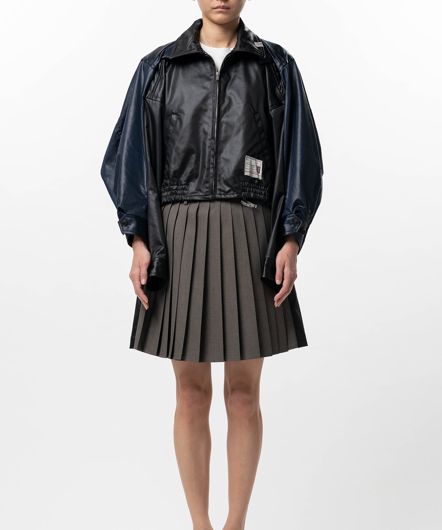 Double Sleeve Zip-up Jacket