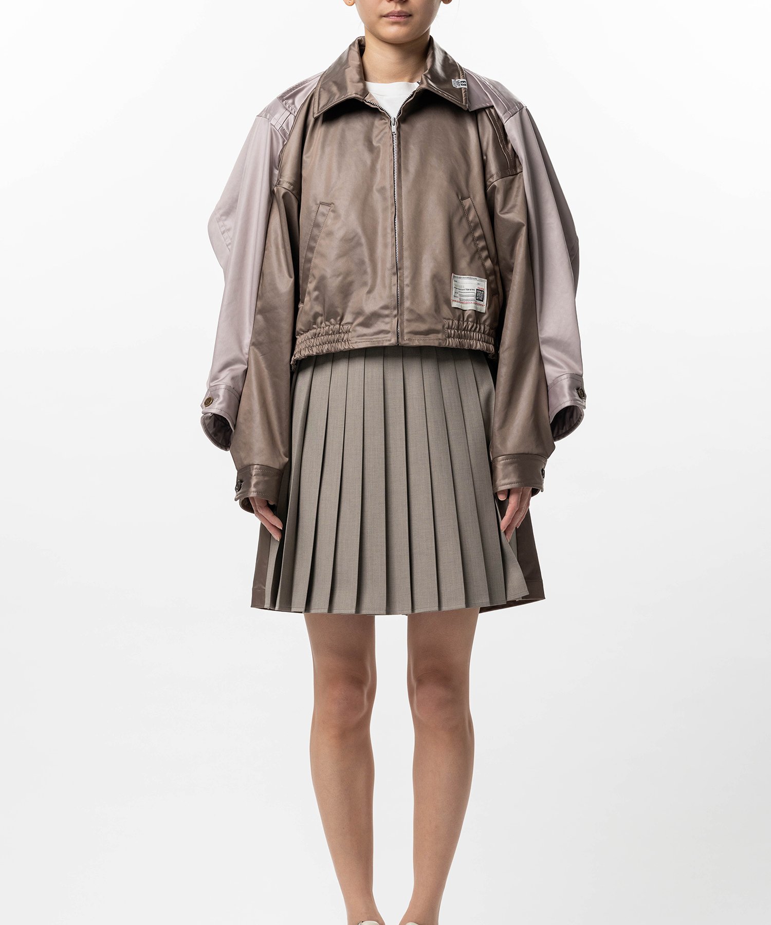 Double Sleeve Zip-up Jacket