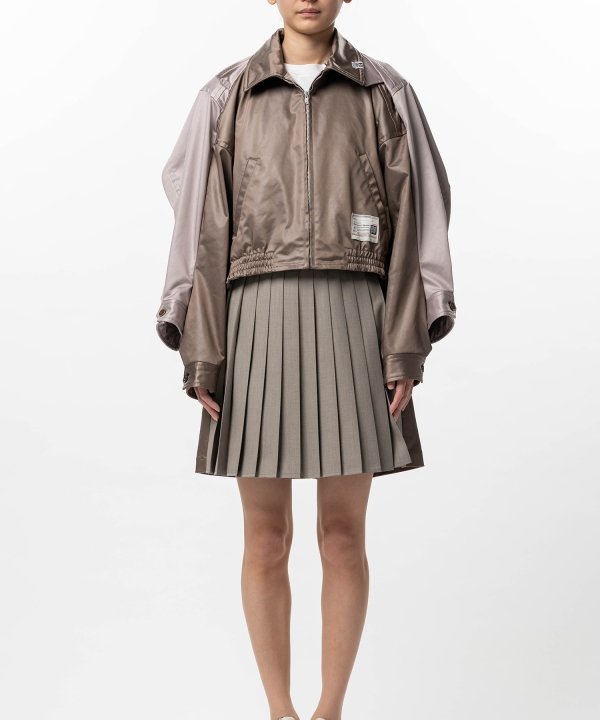 Double Sleeve Zip-up Jacket