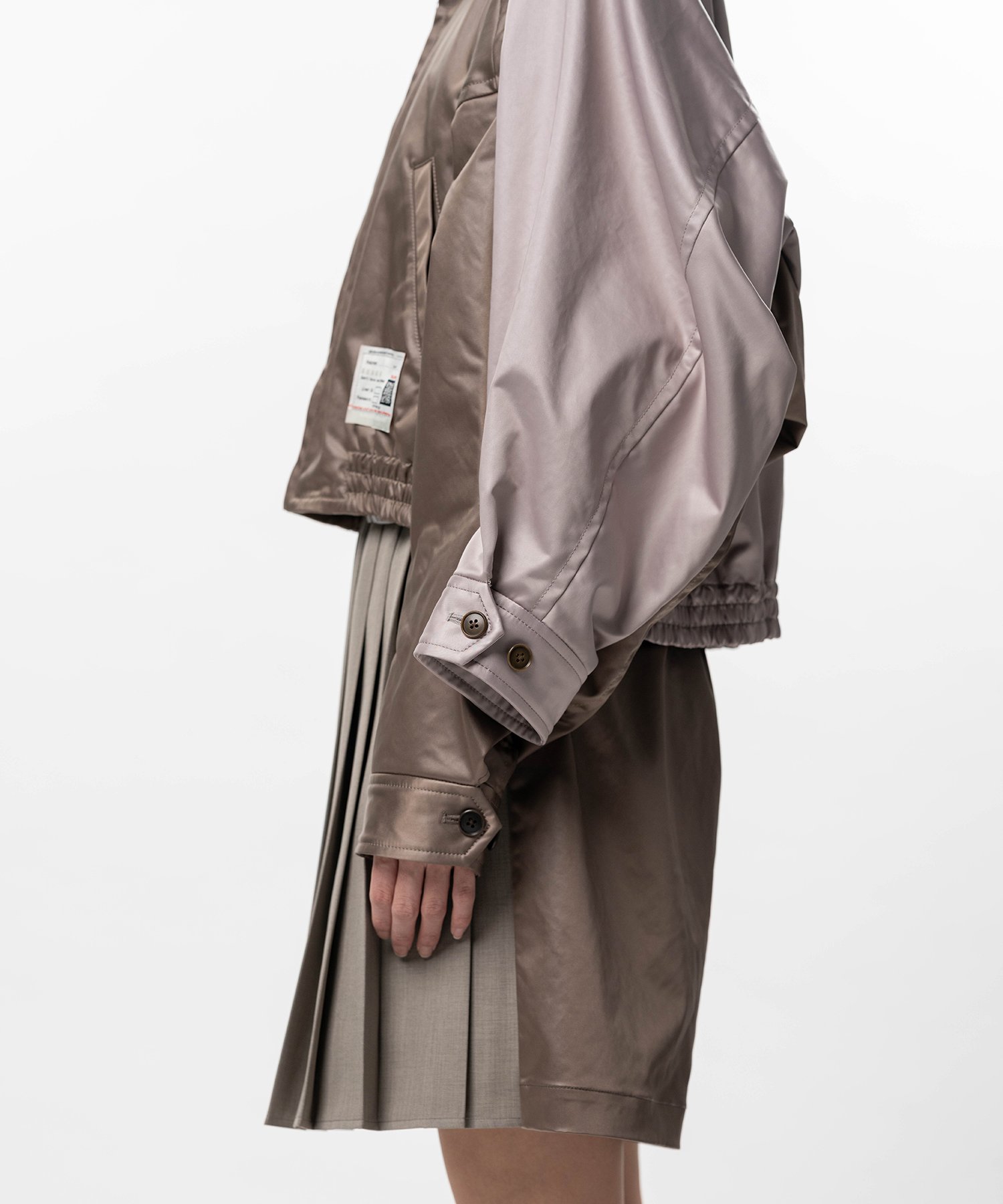 Double Sleeve Zip-up Jacket