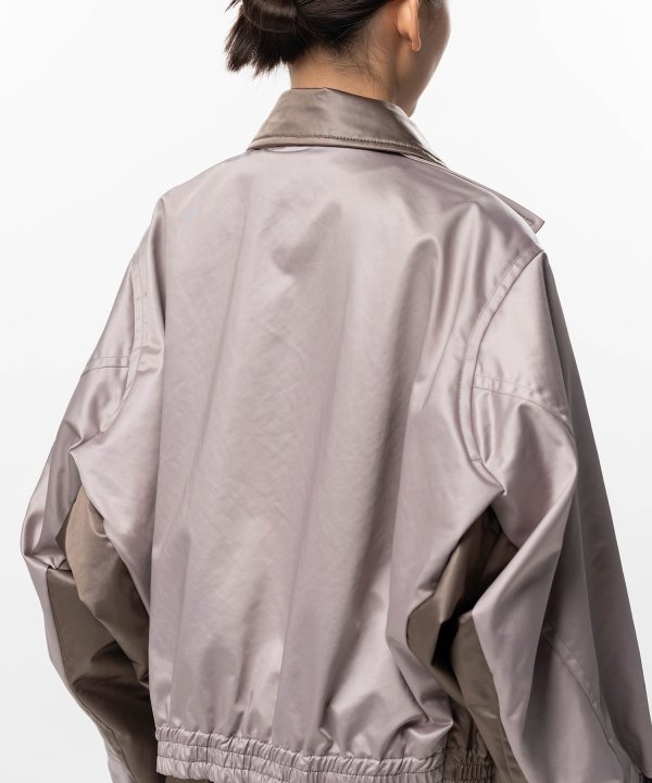 Double Sleeve Zip-up Jacket