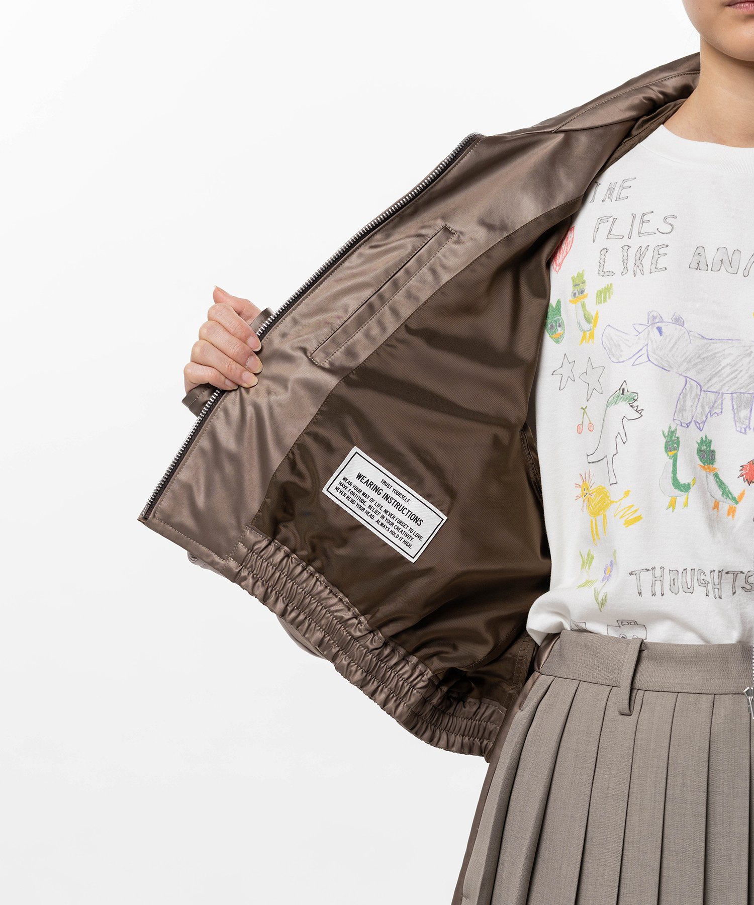 Double Sleeve Zip-up Jacket