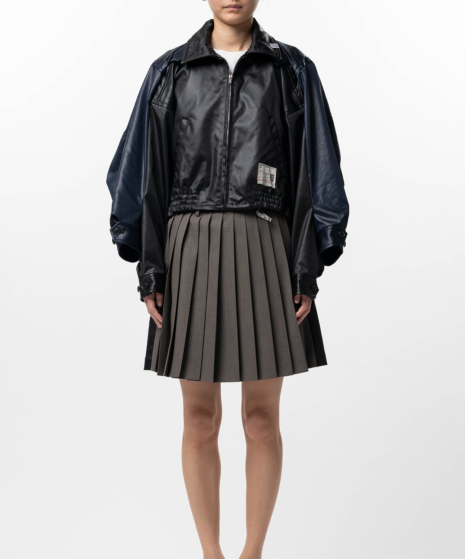 Double Sleeve Zip-up Jacket