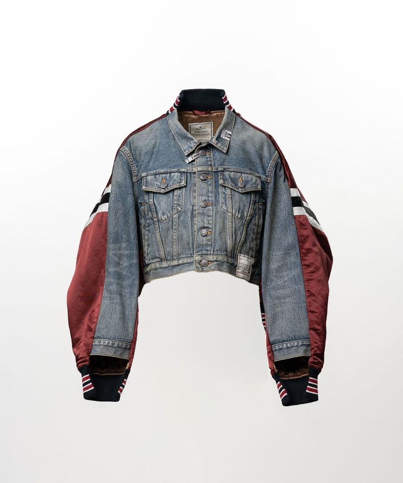Front Back Combined Denim Jacket