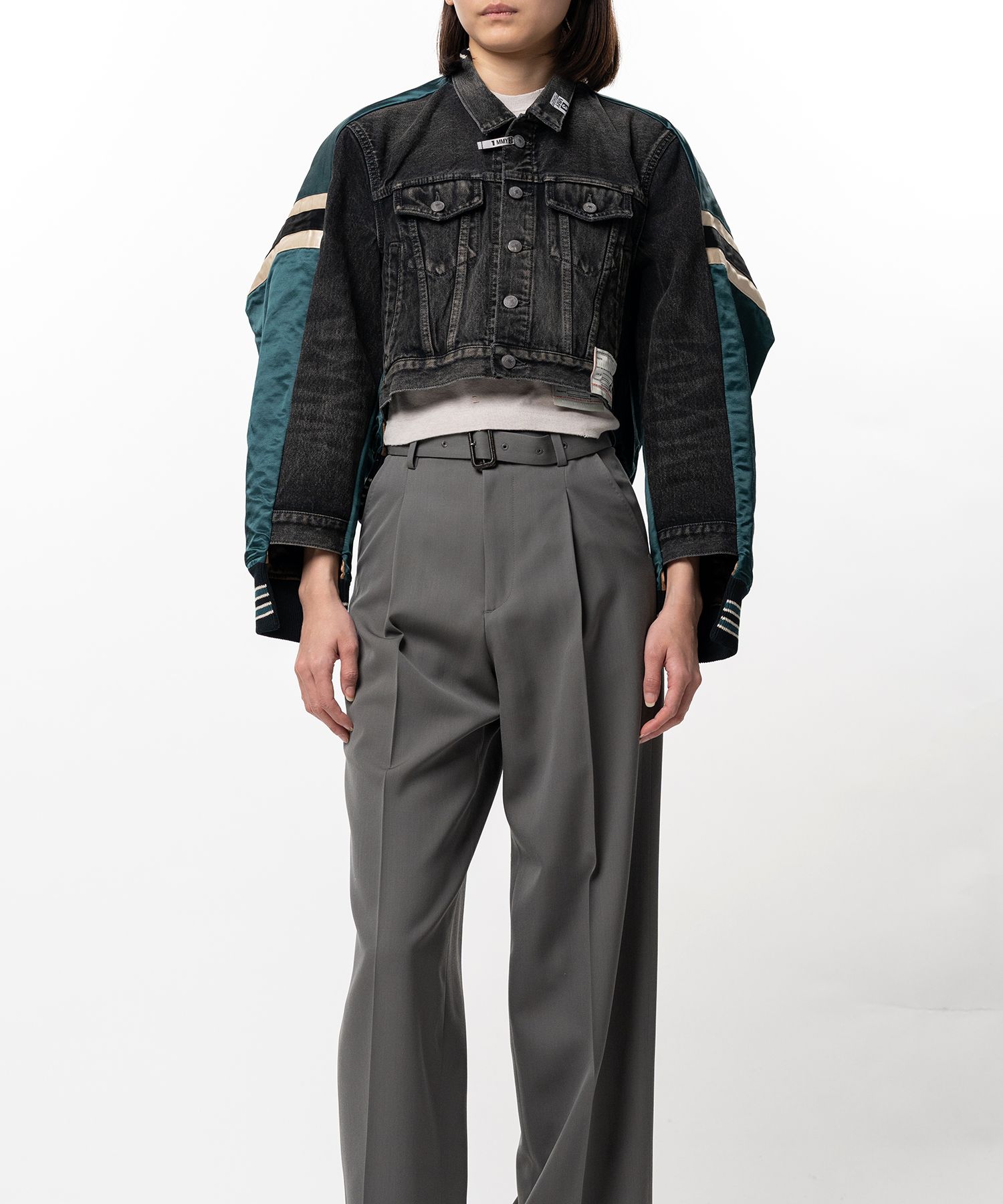 Front Back Combined Denim Jacket