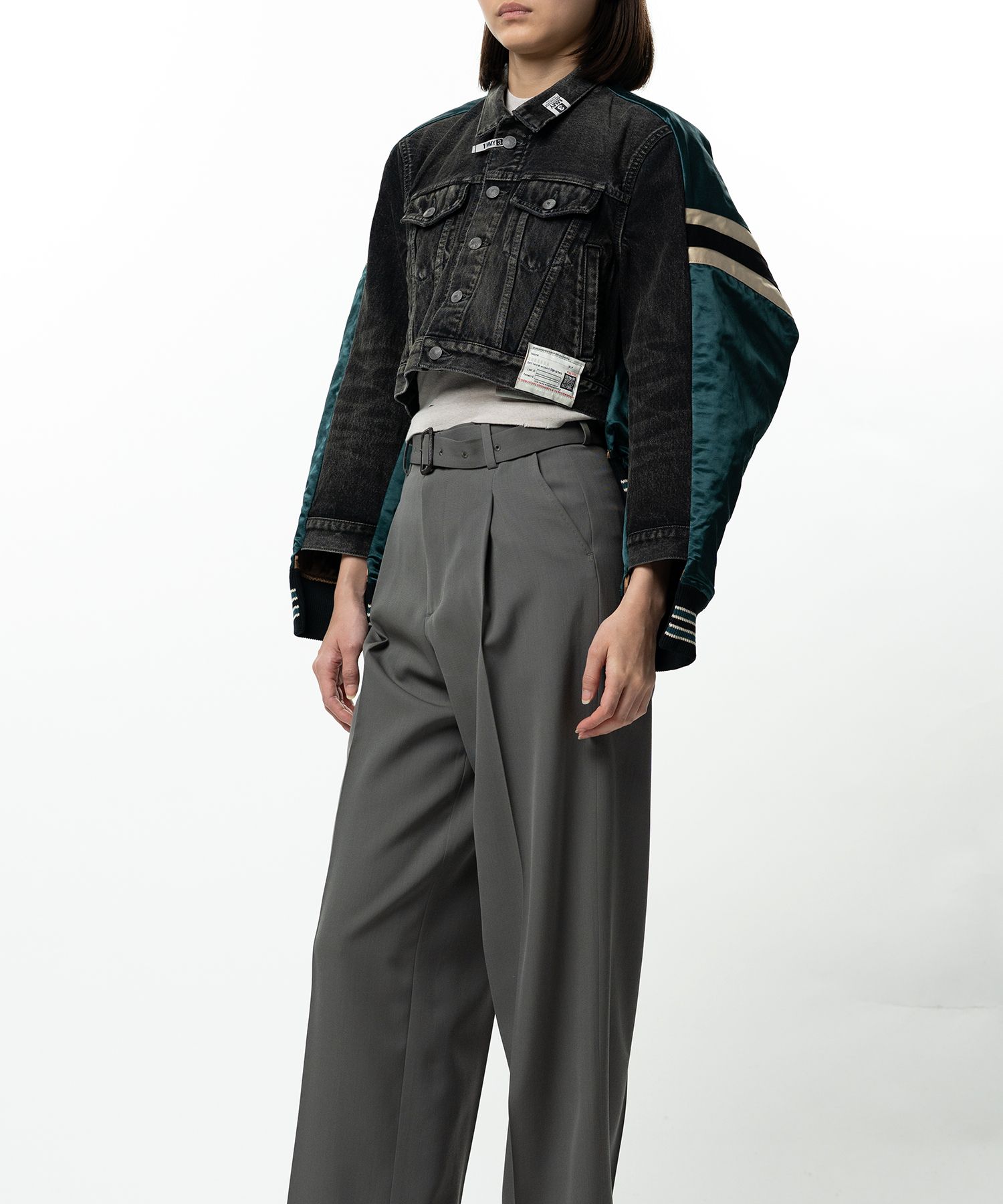 Front Back Combined Denim Jacket