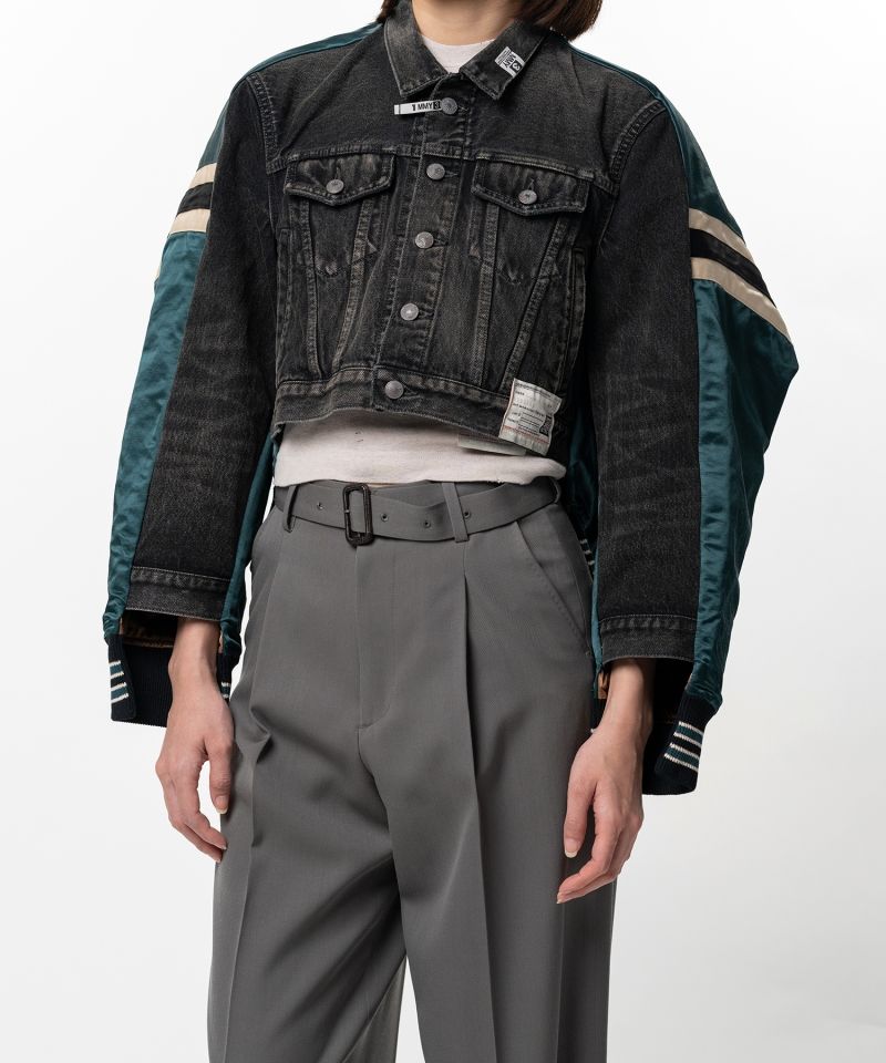Front Back Combined Denim Jacket