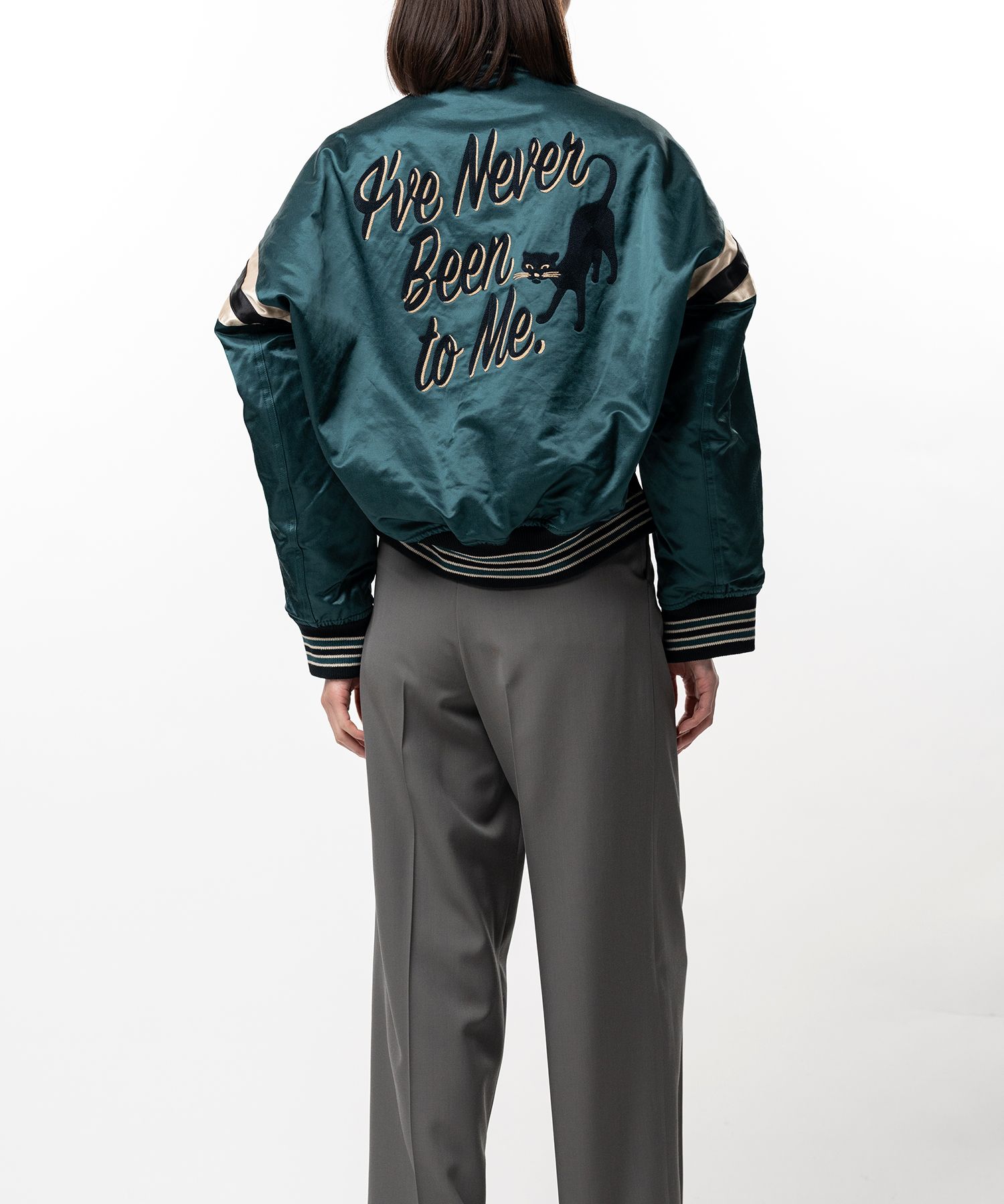 Front Back Combined Denim Jacket