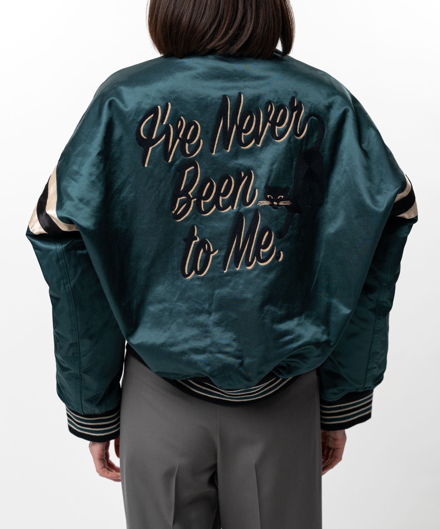 Front Back Combined Denim Jacket