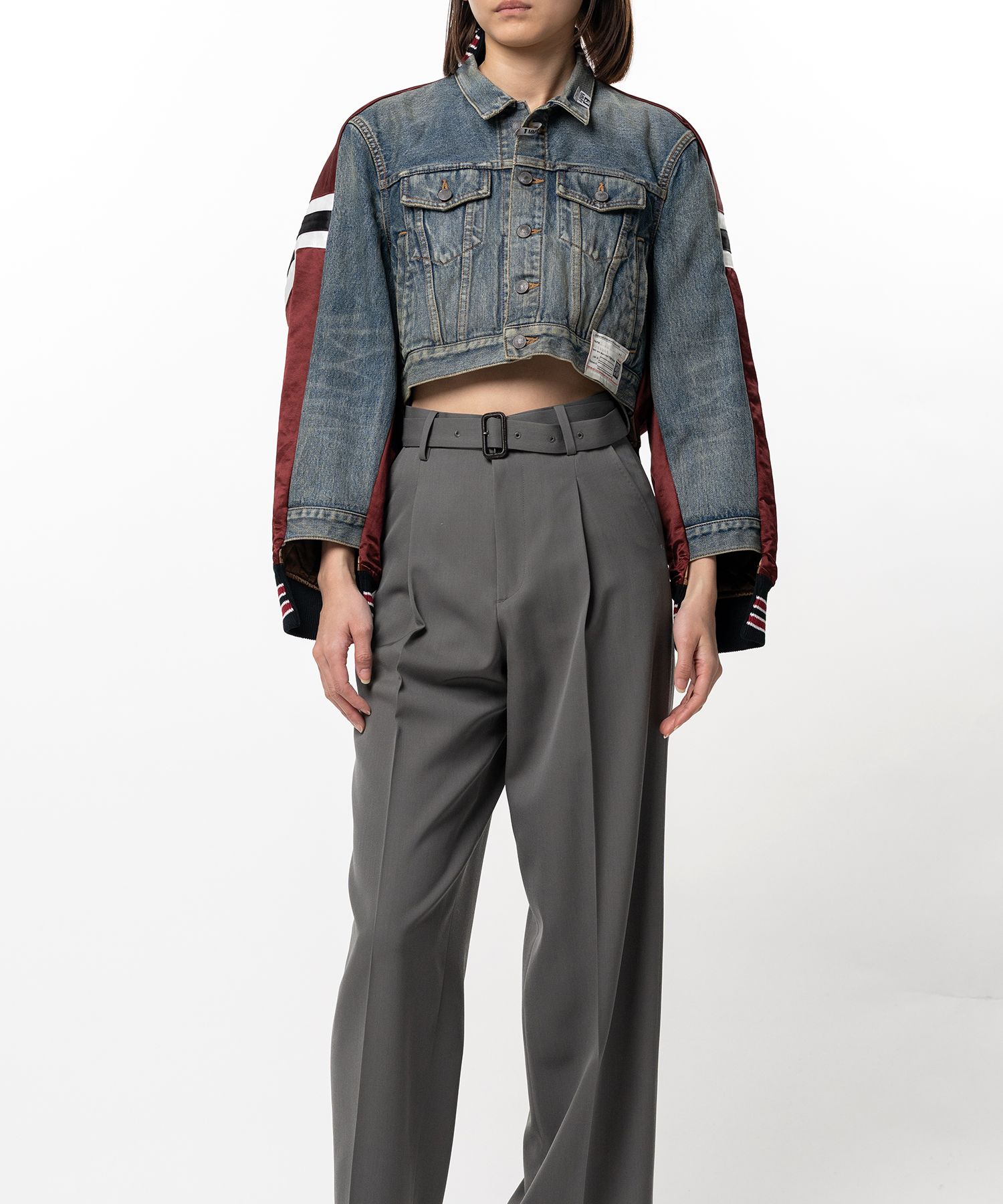 Front Back Combined Denim Jacket