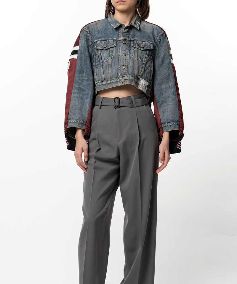 Front Back Combined Denim Jacket