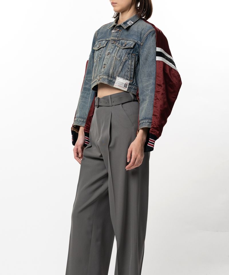 Front Back Combined Denim Jacket