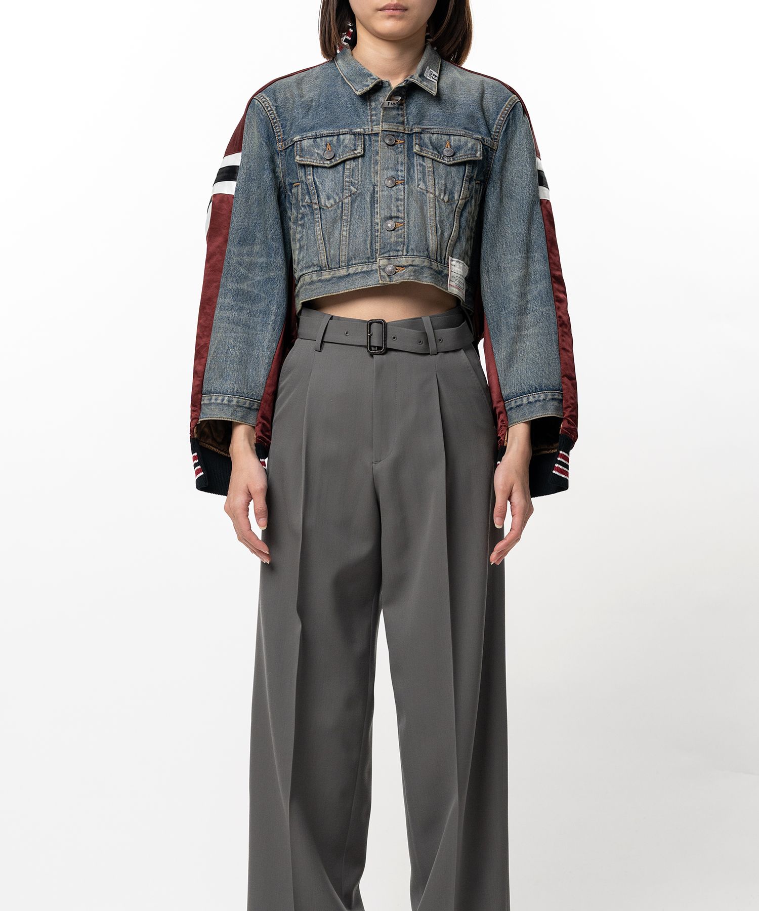 Front Back Combined Denim Jacket