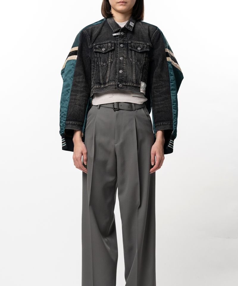 Front Back Combined Denim Jacket