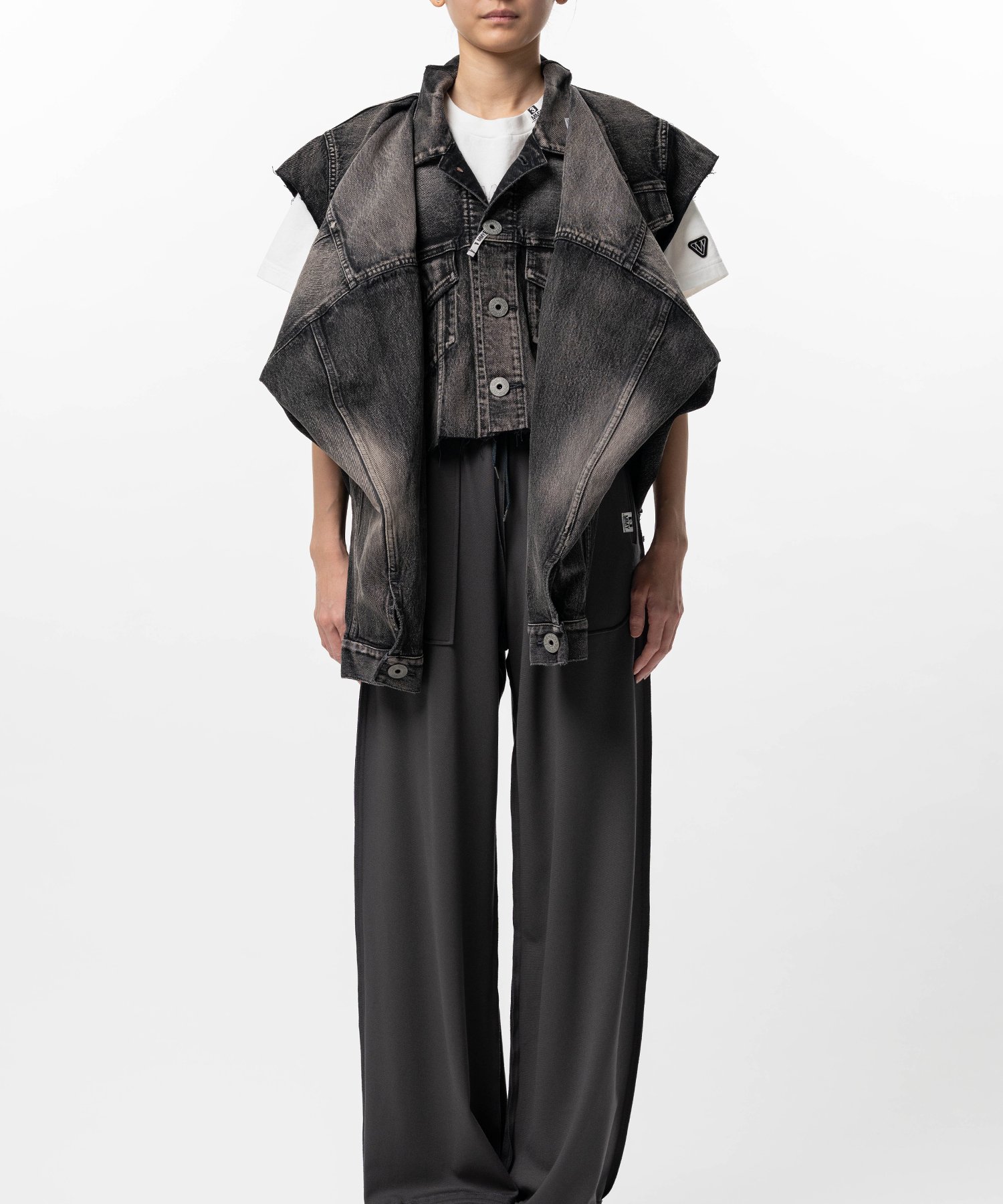 Vest Combined Denim Jacket