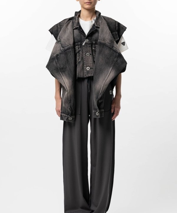 Vest Combined Denim Jacket